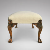 Early 20th Century Upholstered Long Stool