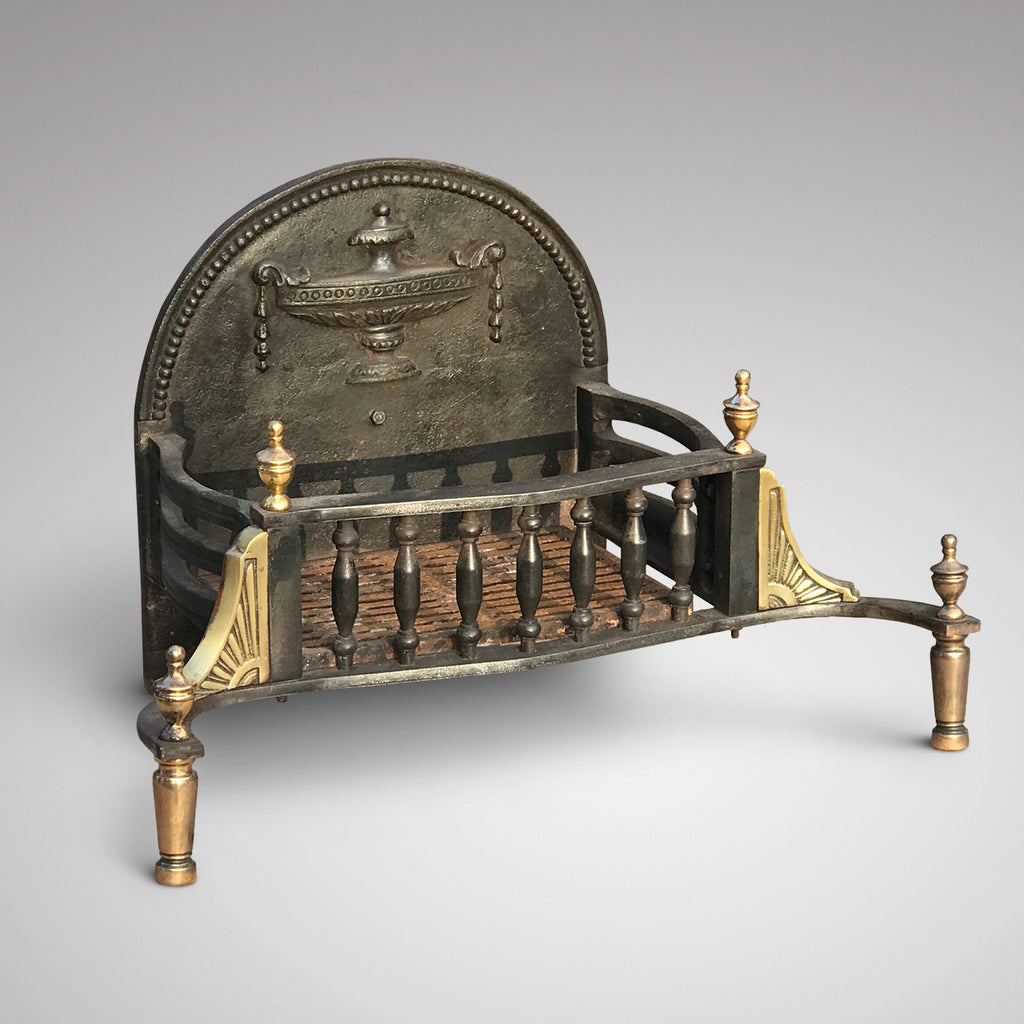 Cast Iron & Brass Fire Basket - Main View - 2