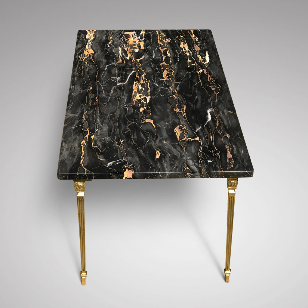 Superb Mid Century Marble Topped Coffee Table