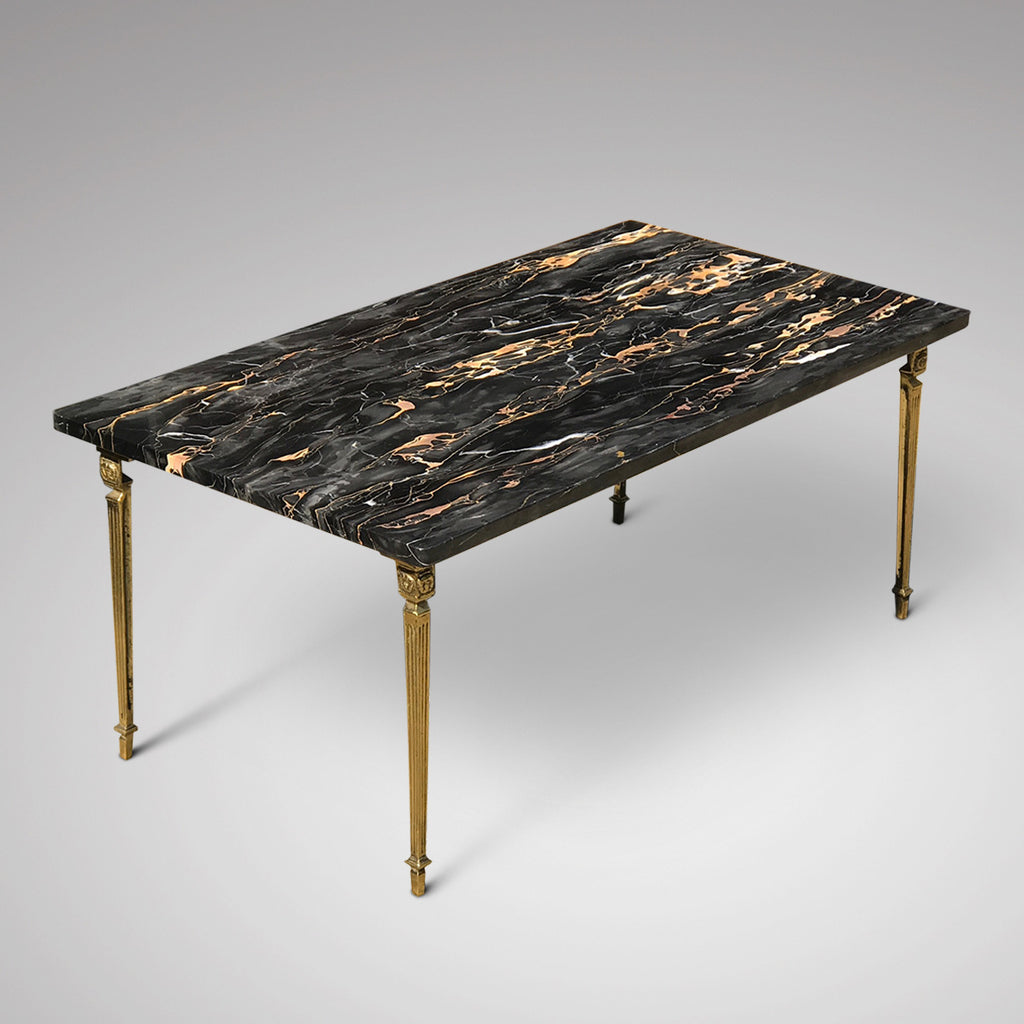 Superb Mid Century Marble Topped Coffee Table