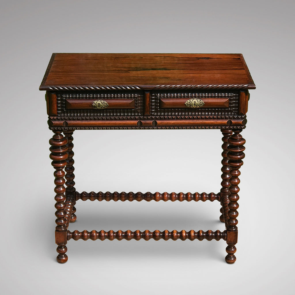 A Superb 19th Century Rosewood & Walnut Centre Table