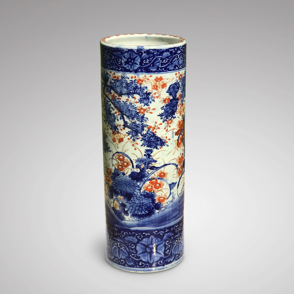 Meiji Period Japanese Porcelain Stick Stand