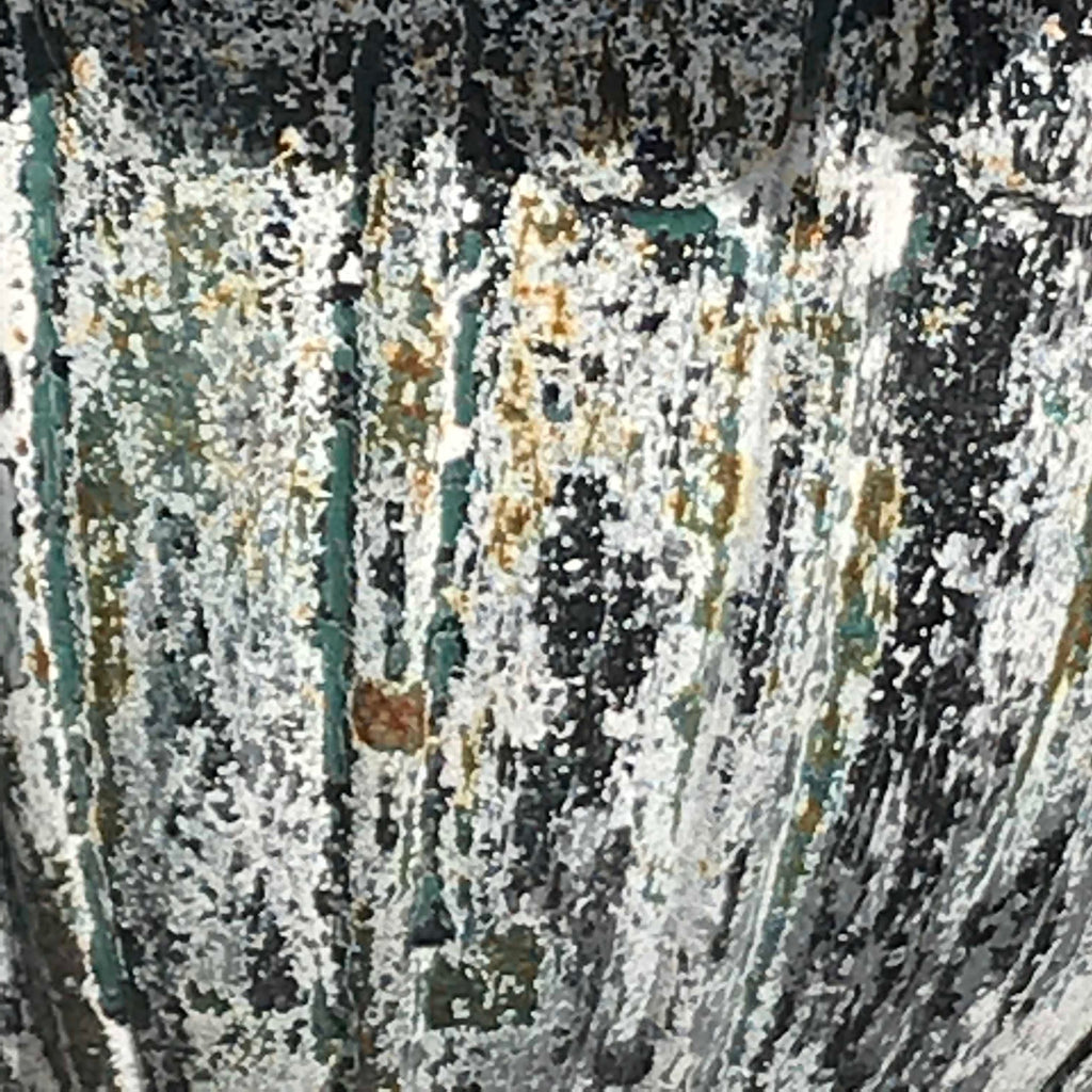 Pair of Victorian Cast Iron Urns on Plinths - Detail View - 2