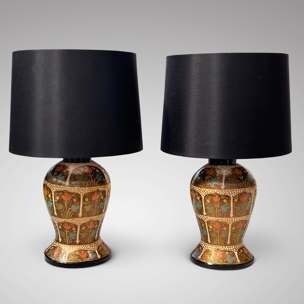 Pair of Baluster Kashmiri Table Lamps - Main View - 1