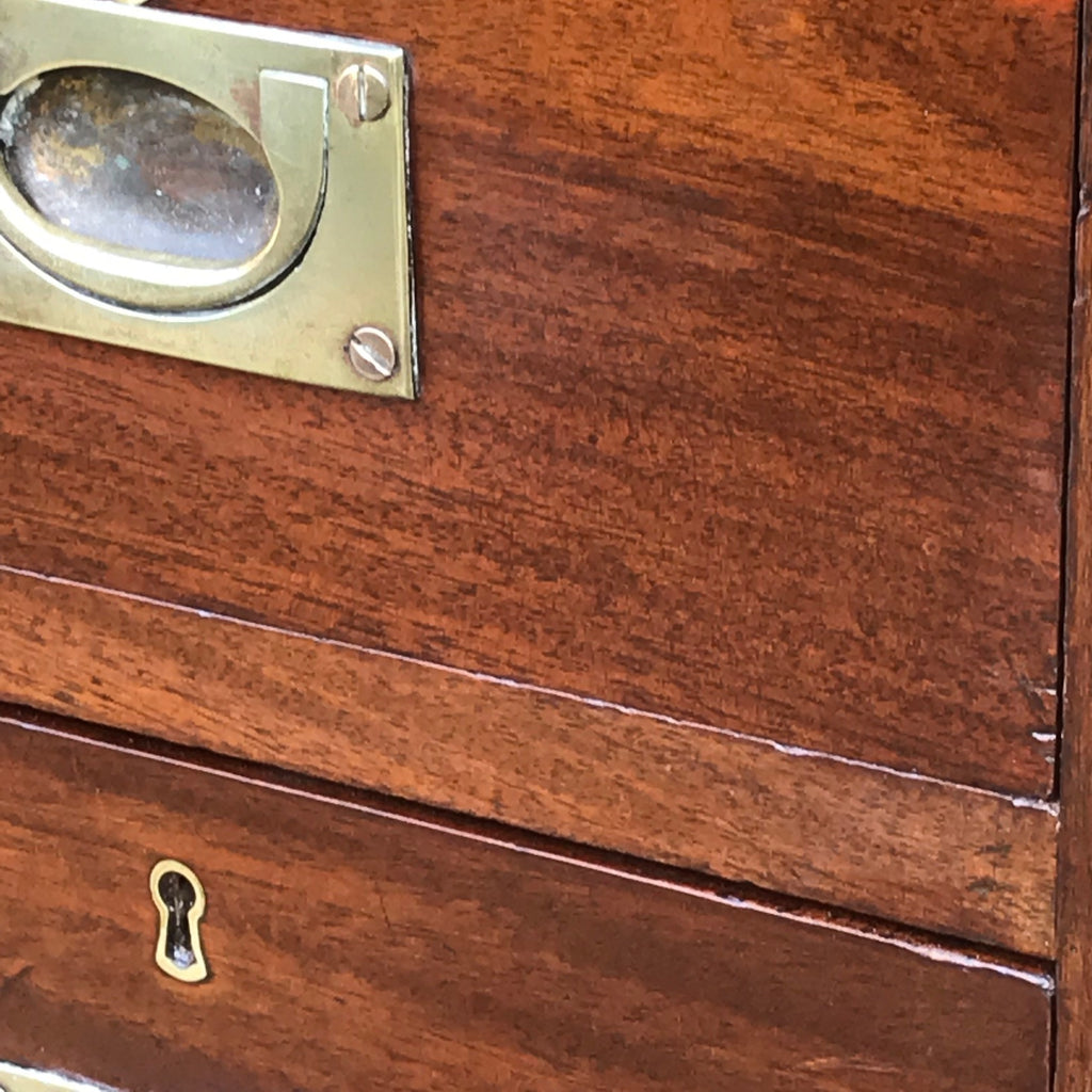 Early 20th Century Mahogany Campaign Desk