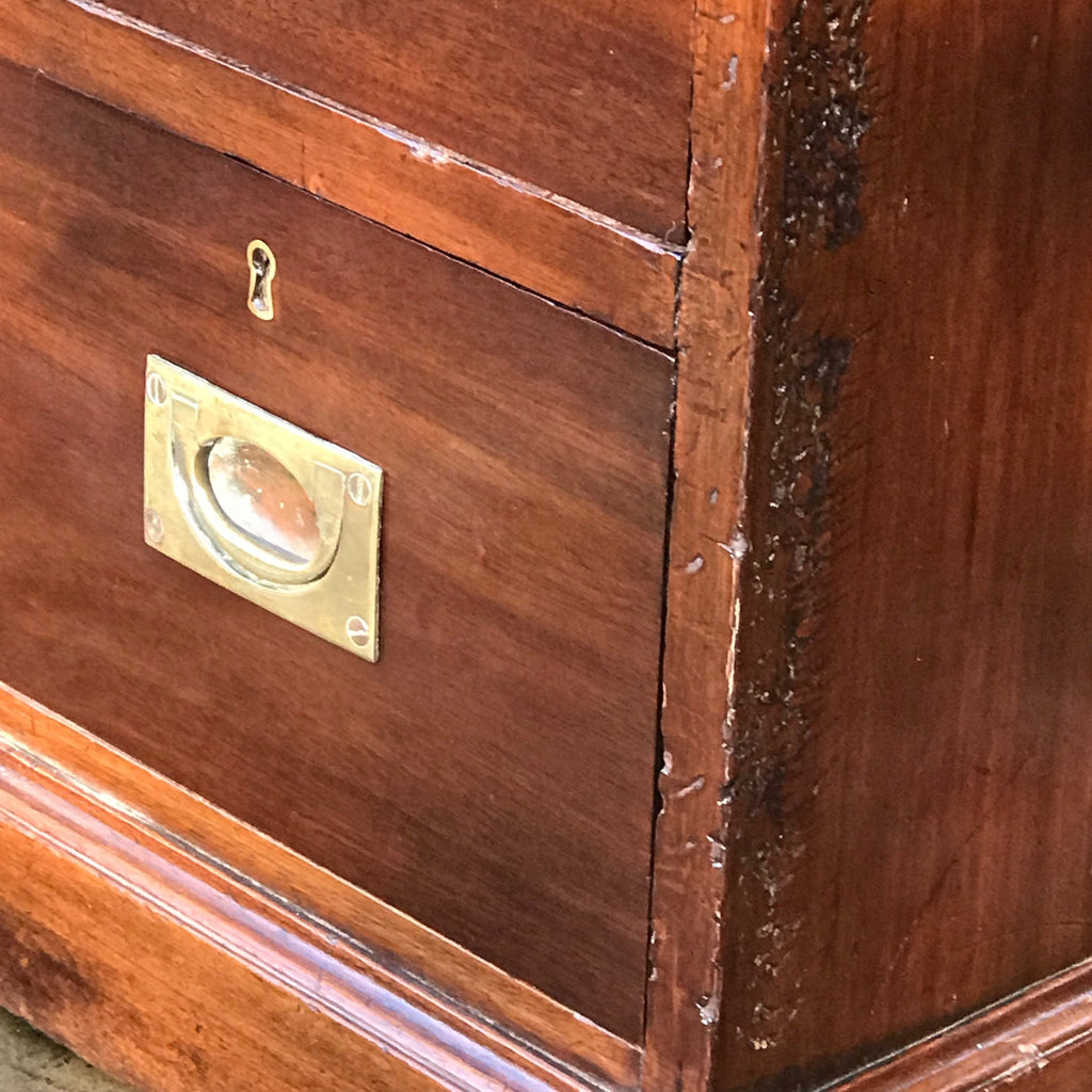 Early 20th Century Mahogany Campaign Desk