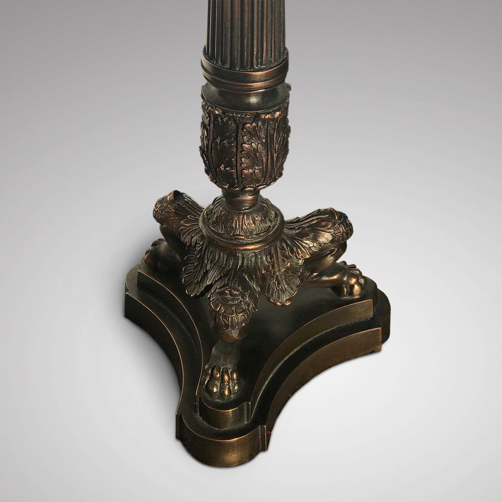 Fabulous Pair of Bronze Table Lamps - Detail View - 2