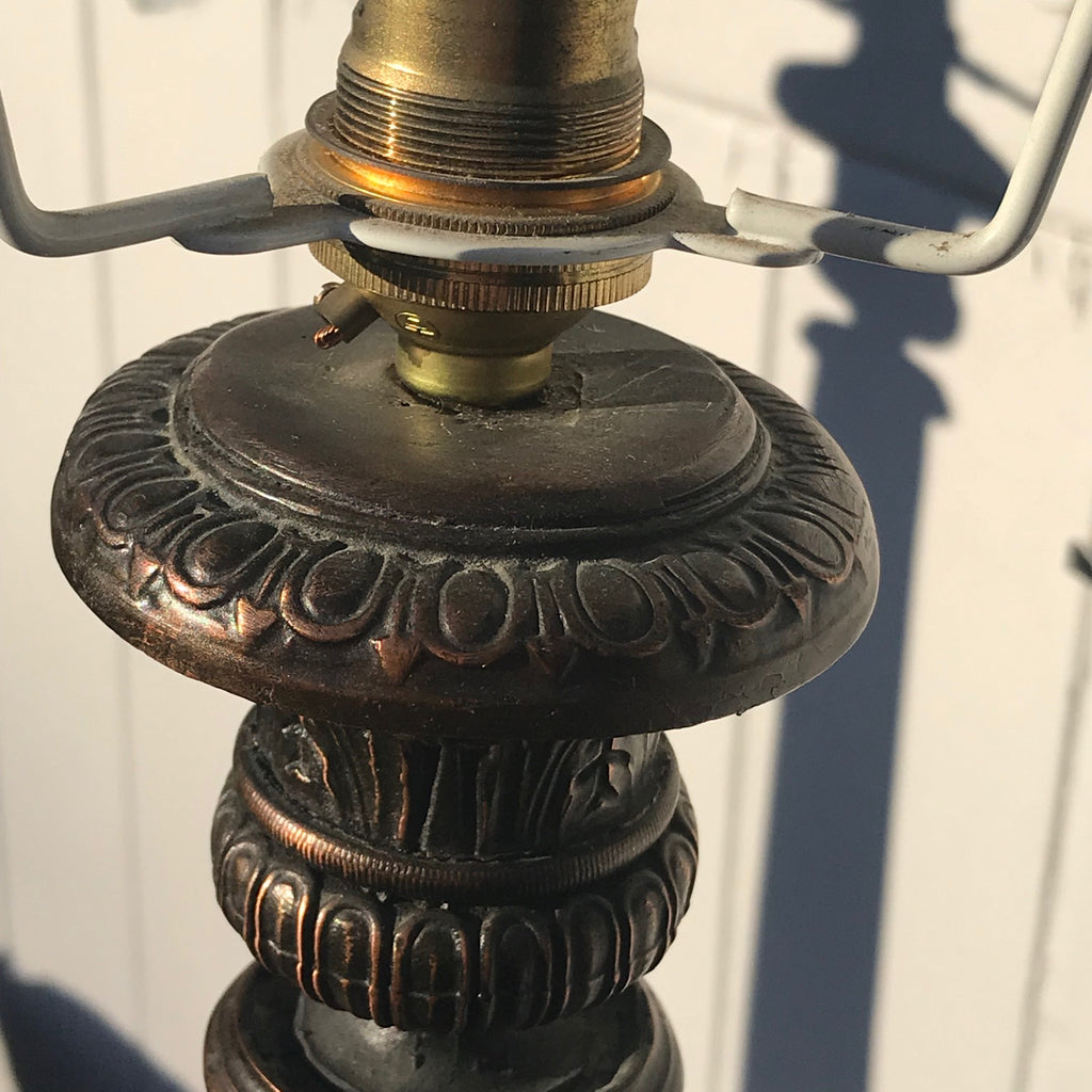 Fabulous Pair of Bronze Table Lamps - Detail View - 3