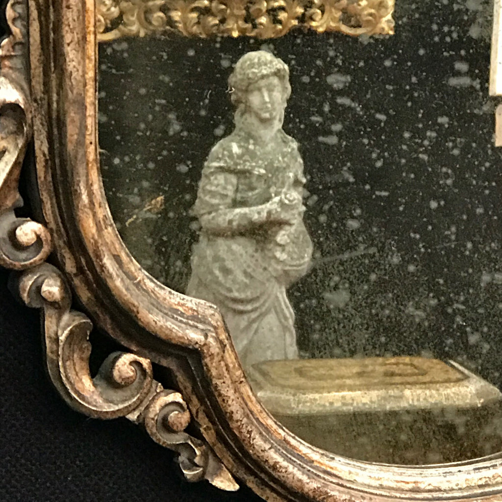 Pair of Early 20th Century Italian Silver Gilt Mirrors - Detail of Mirror Plate - 5