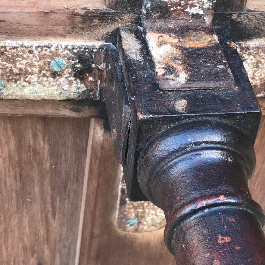 Rare 19th Century Teak Ships Table - Detail View - 4