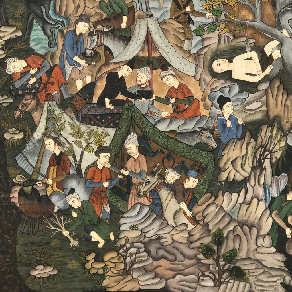 Indian School Painting of a Mogul's Camp - Detail View - 4