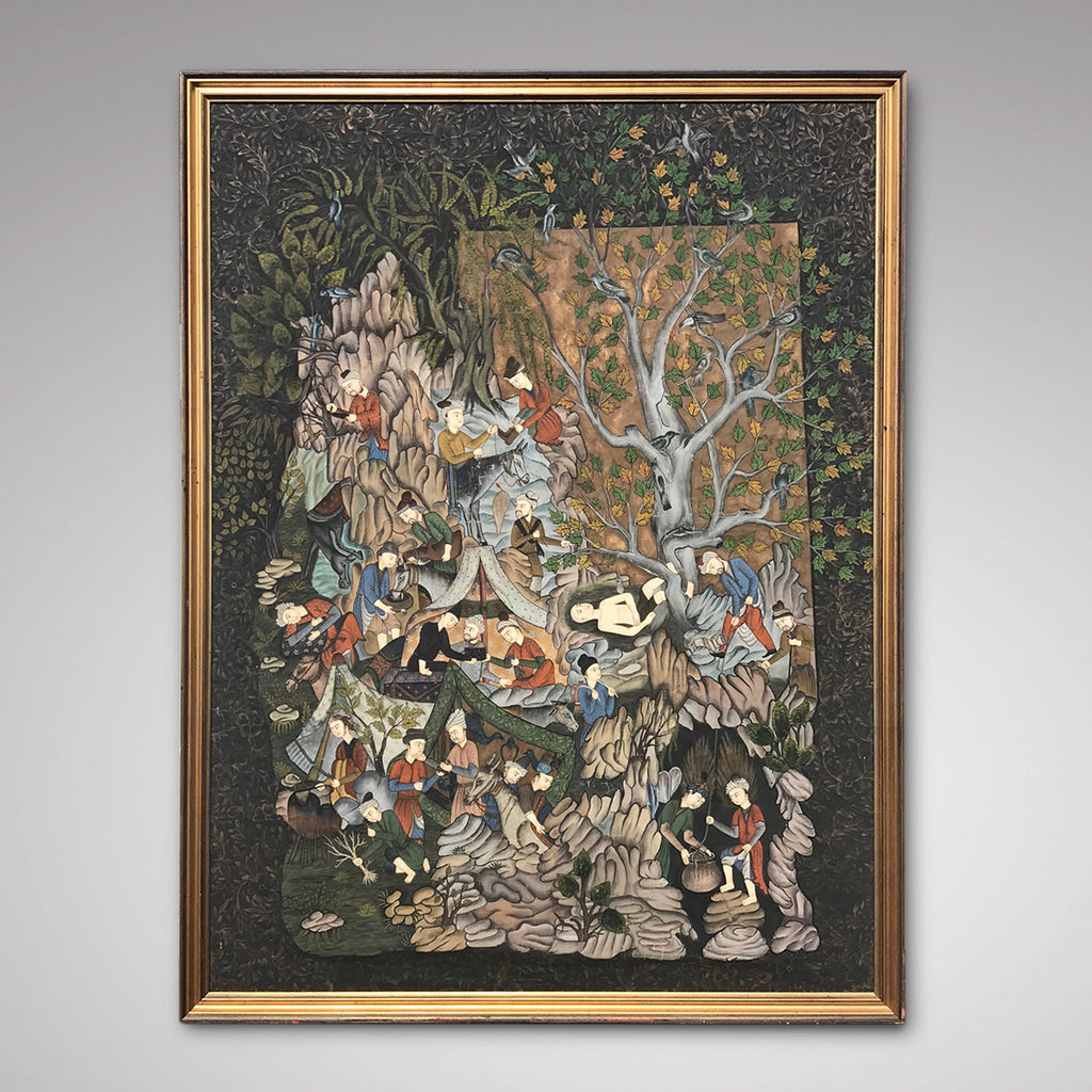 Indian School Painting of a Mogul's Camp - Main View - 1