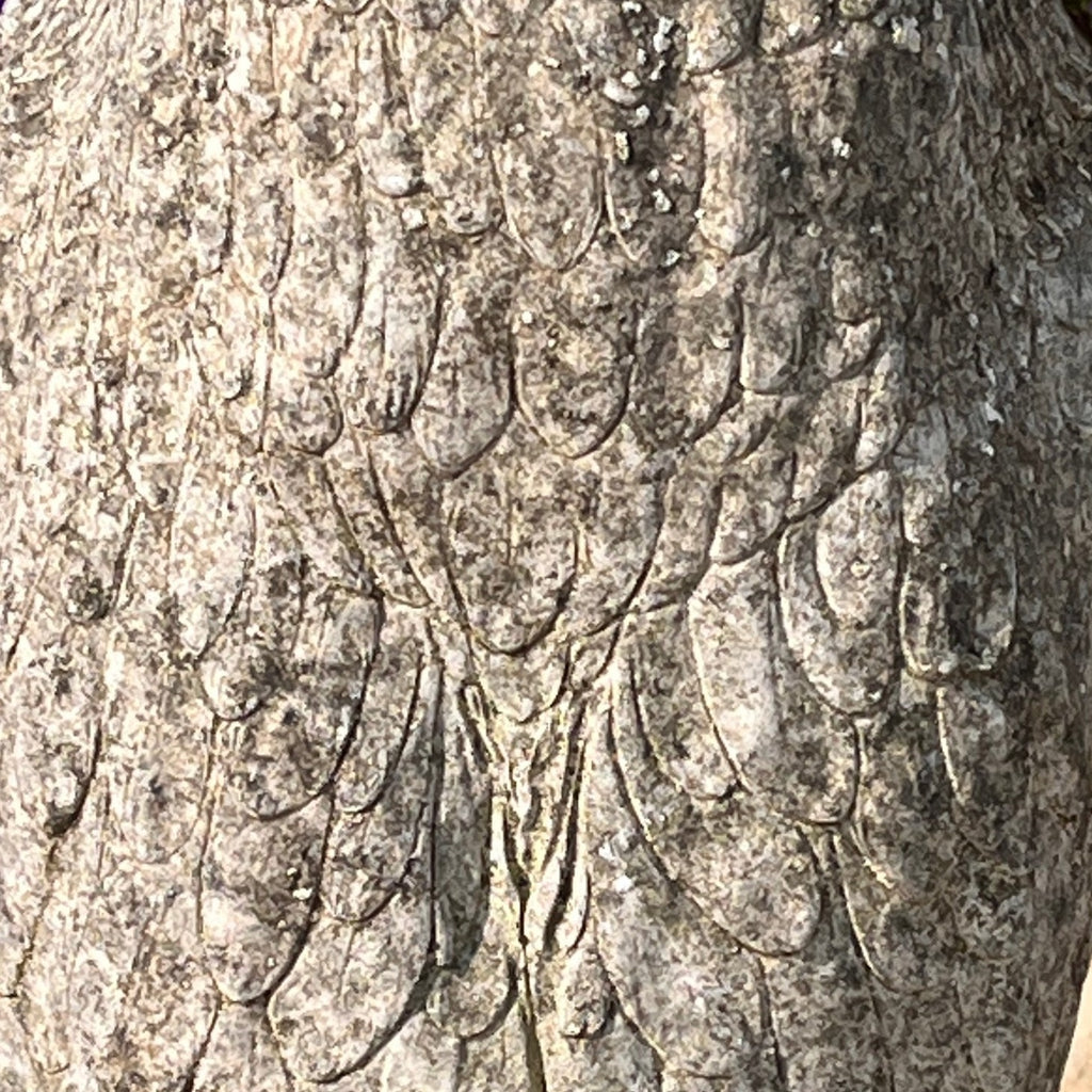 Pair of Vintage Garden Owl Ornaments - Detail View - 4