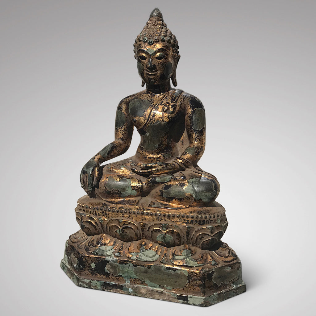 Late 18th Century Gilt Bronze Buddha - Main View - 1