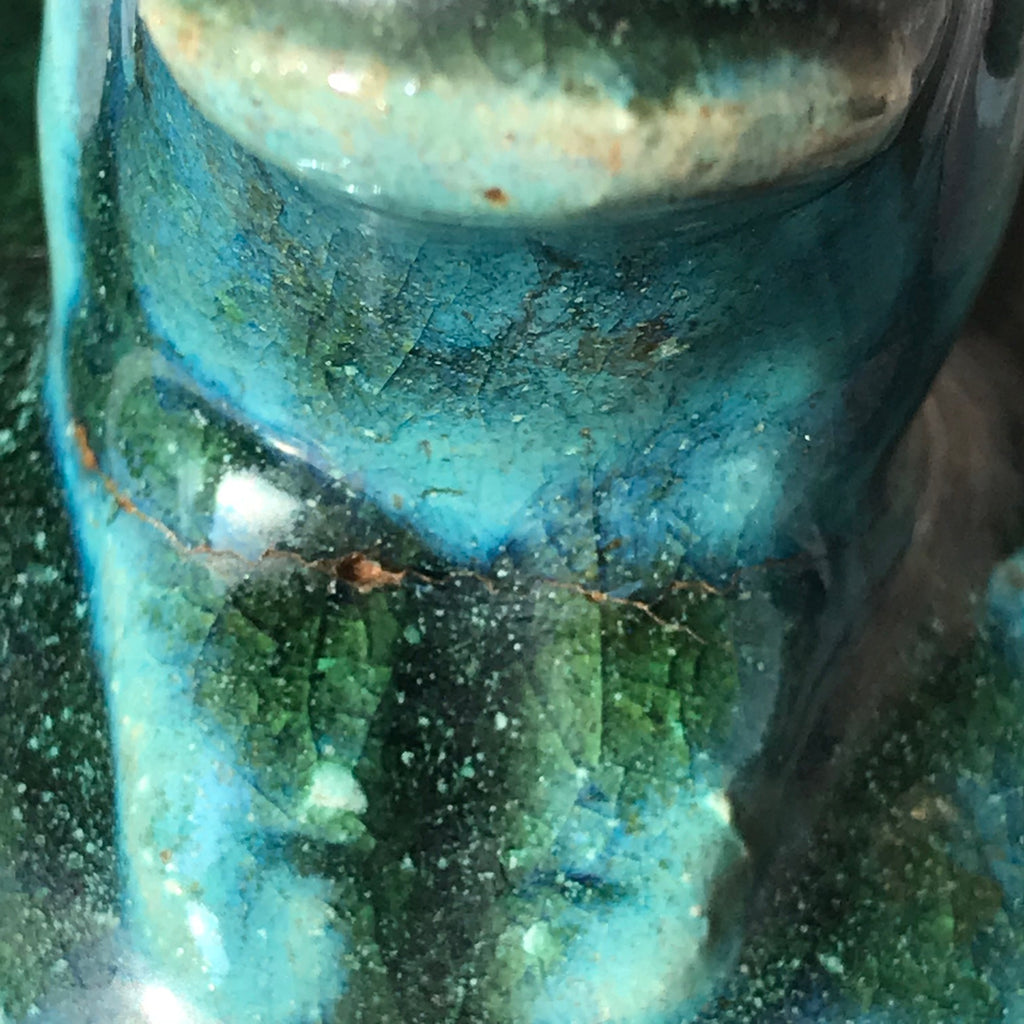 19th Century Chinese Jun Stoneware Vase & Cover