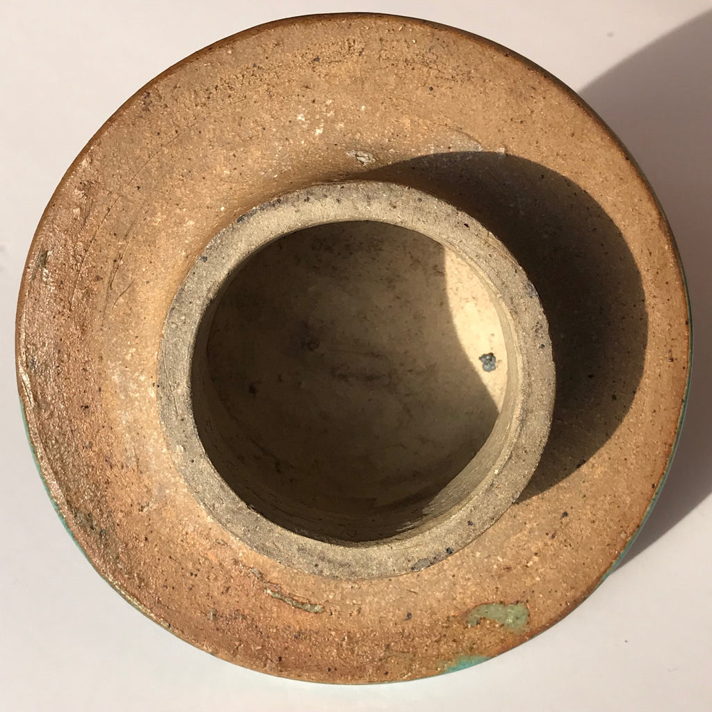 19th Century Chinese Jun Stoneware Vase & Cover - Underside of Cover - 10