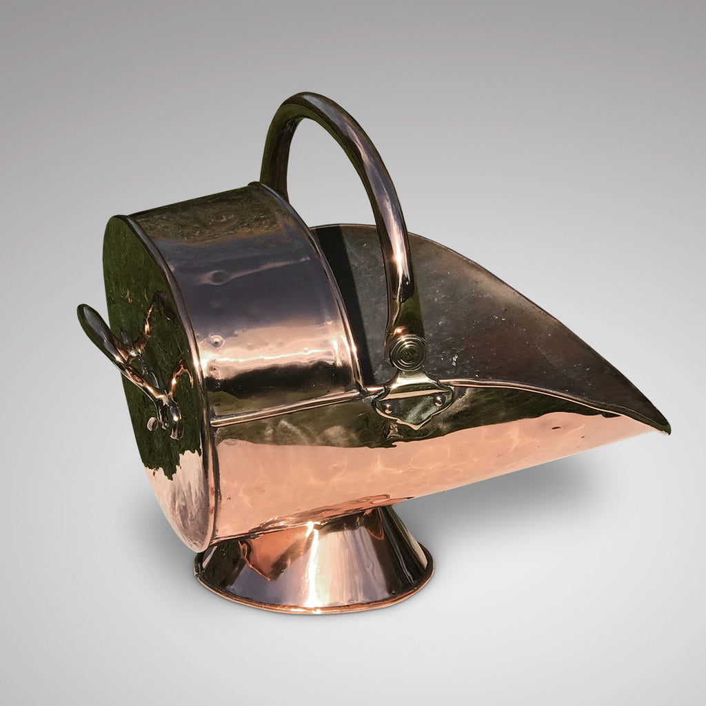 19th Century Copper Coal Scuttle - Main View - 1