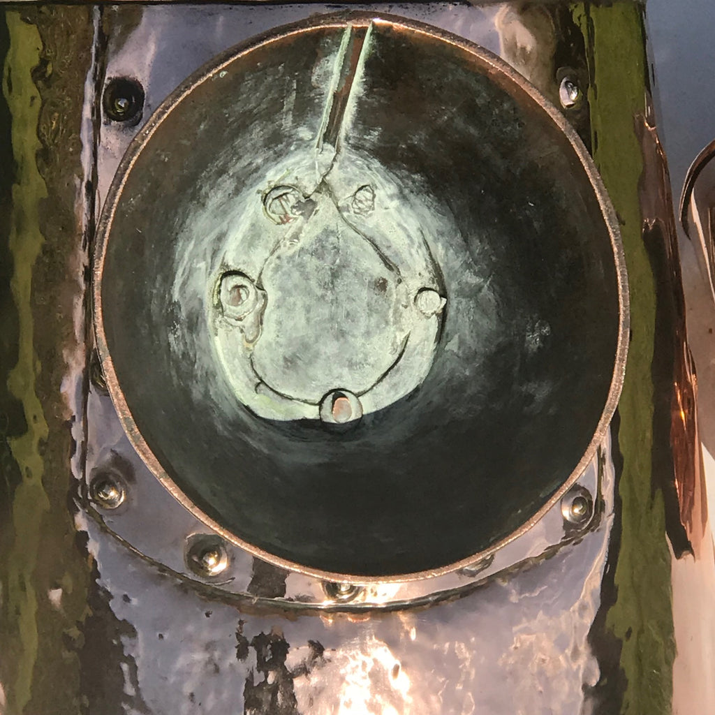 19th Century Copper Coal Scuttle - Underside View - 6