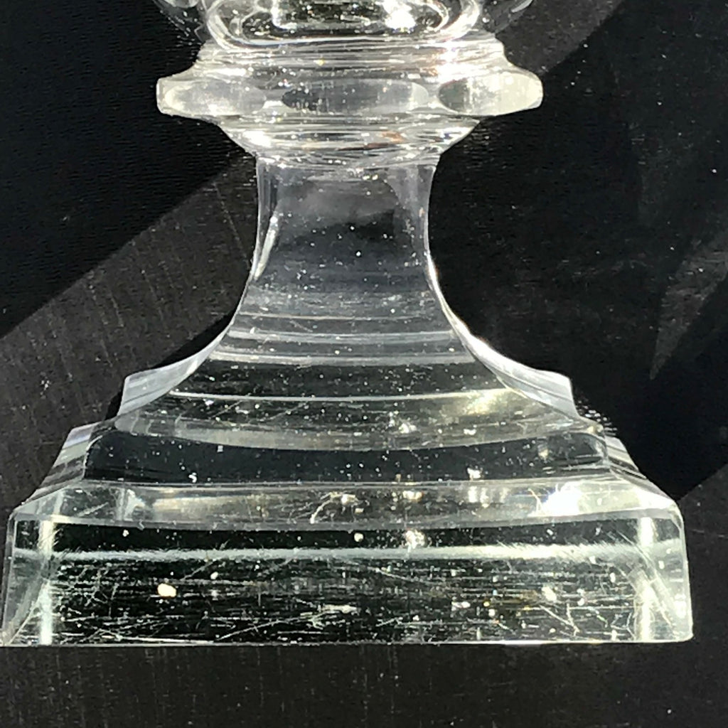 Pair of 19th Century Glass Urns - Stem Detail - 5