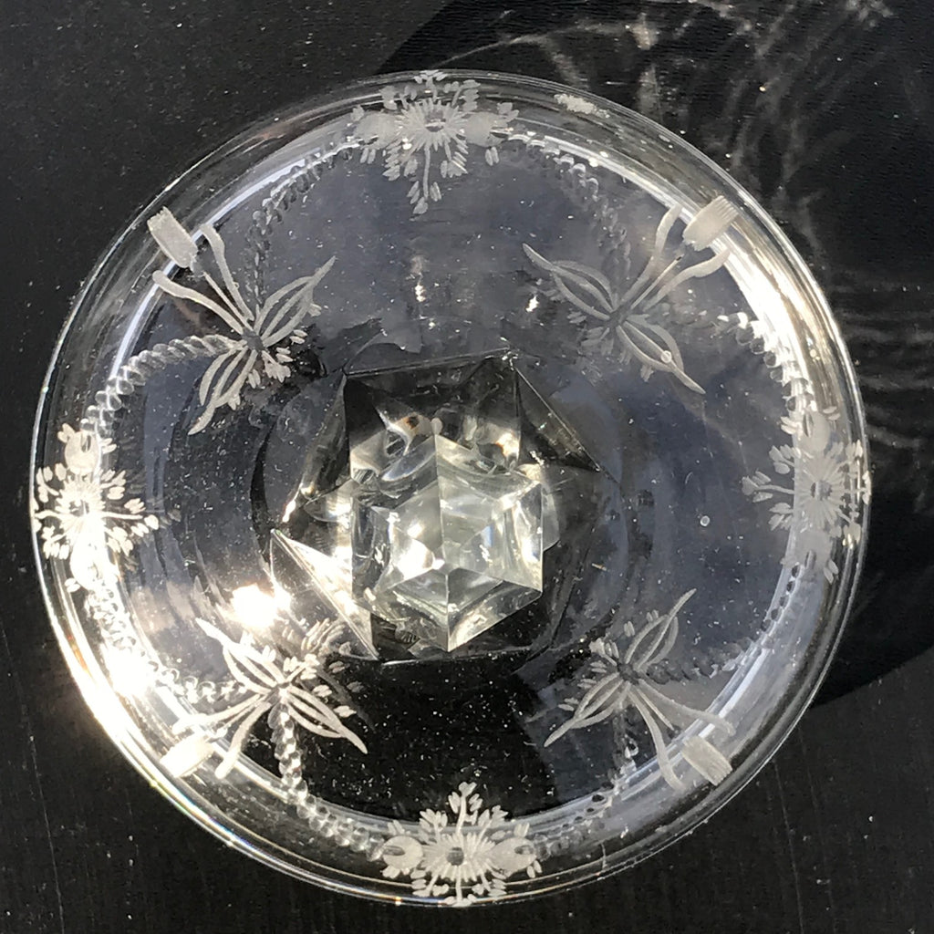 Pair of 19th Century Glass Urns - Detail of Glass Cover - 8