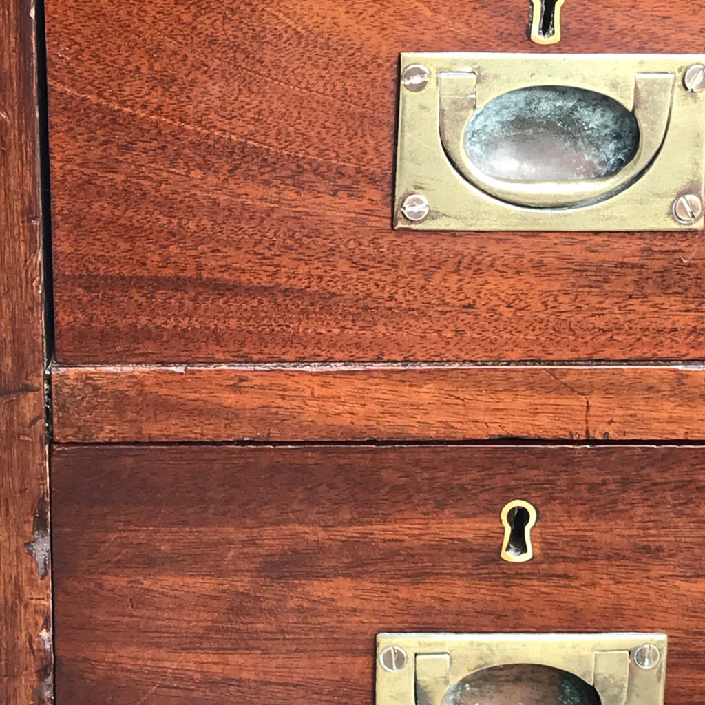 Early 20th Century Mahogany Campaign Desk