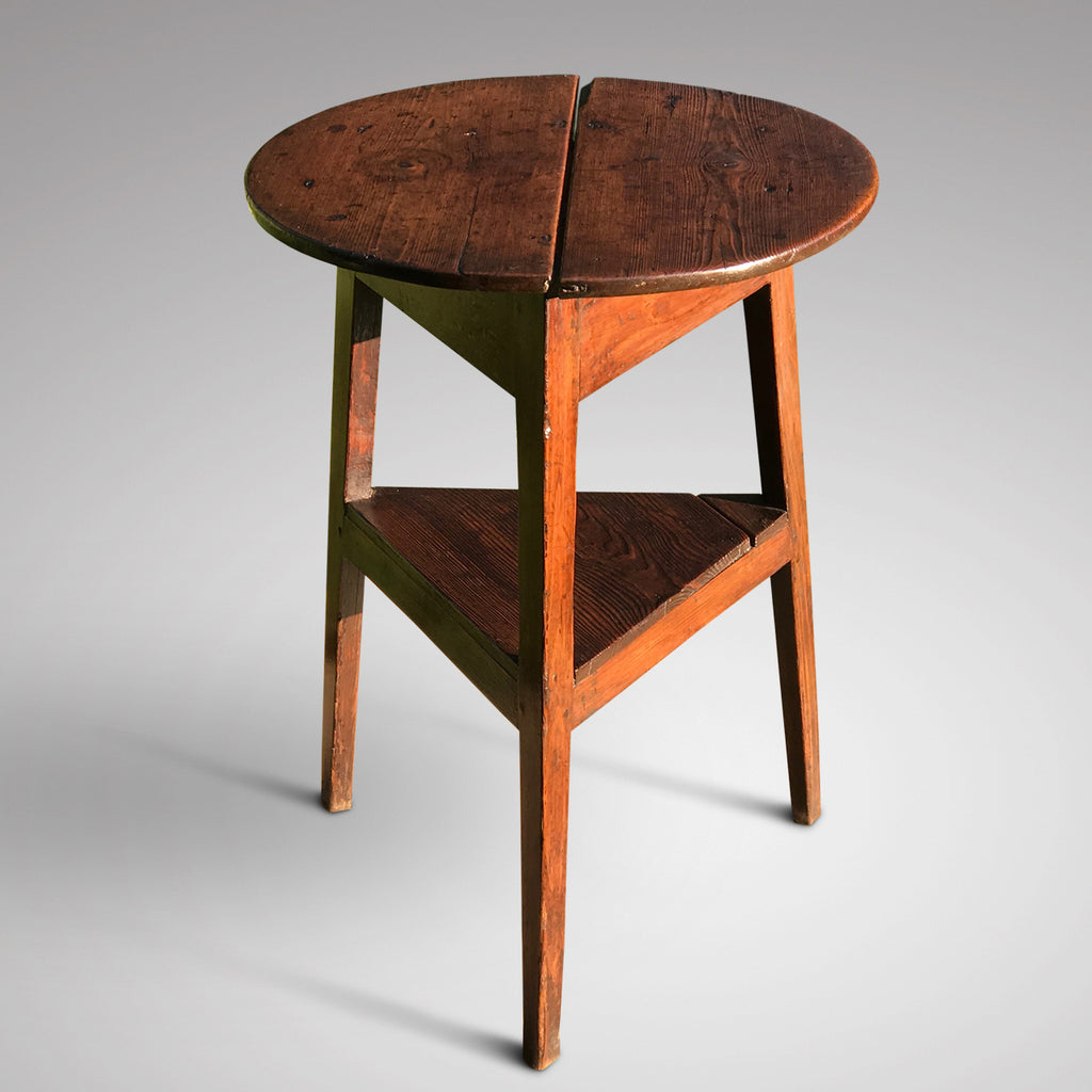 18th Century Welsh Pine Cricket Table - Main View - 2