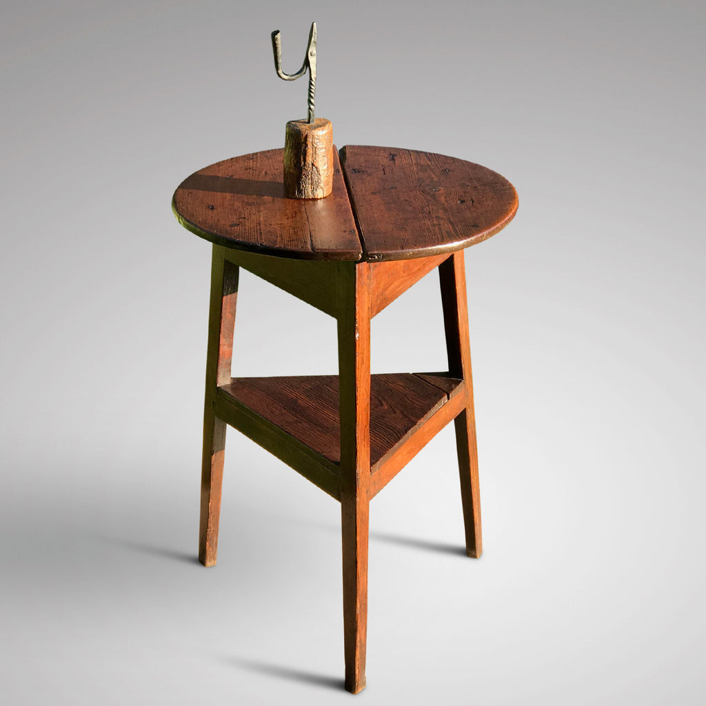18th Century Welsh Pine Cricket Table - Main View - 1