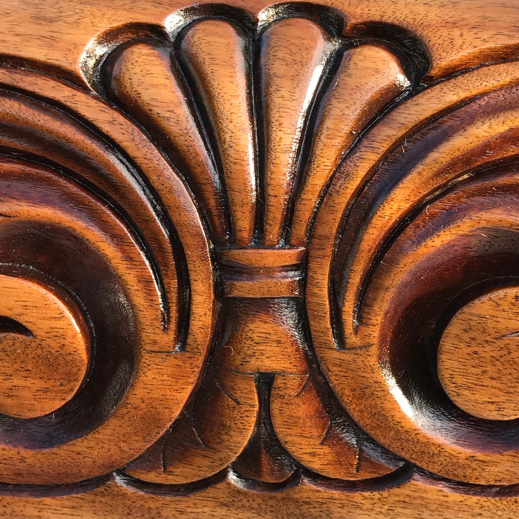 Set of 6 William IV Satin Birch Dining Chairs - Carving Detail - 5