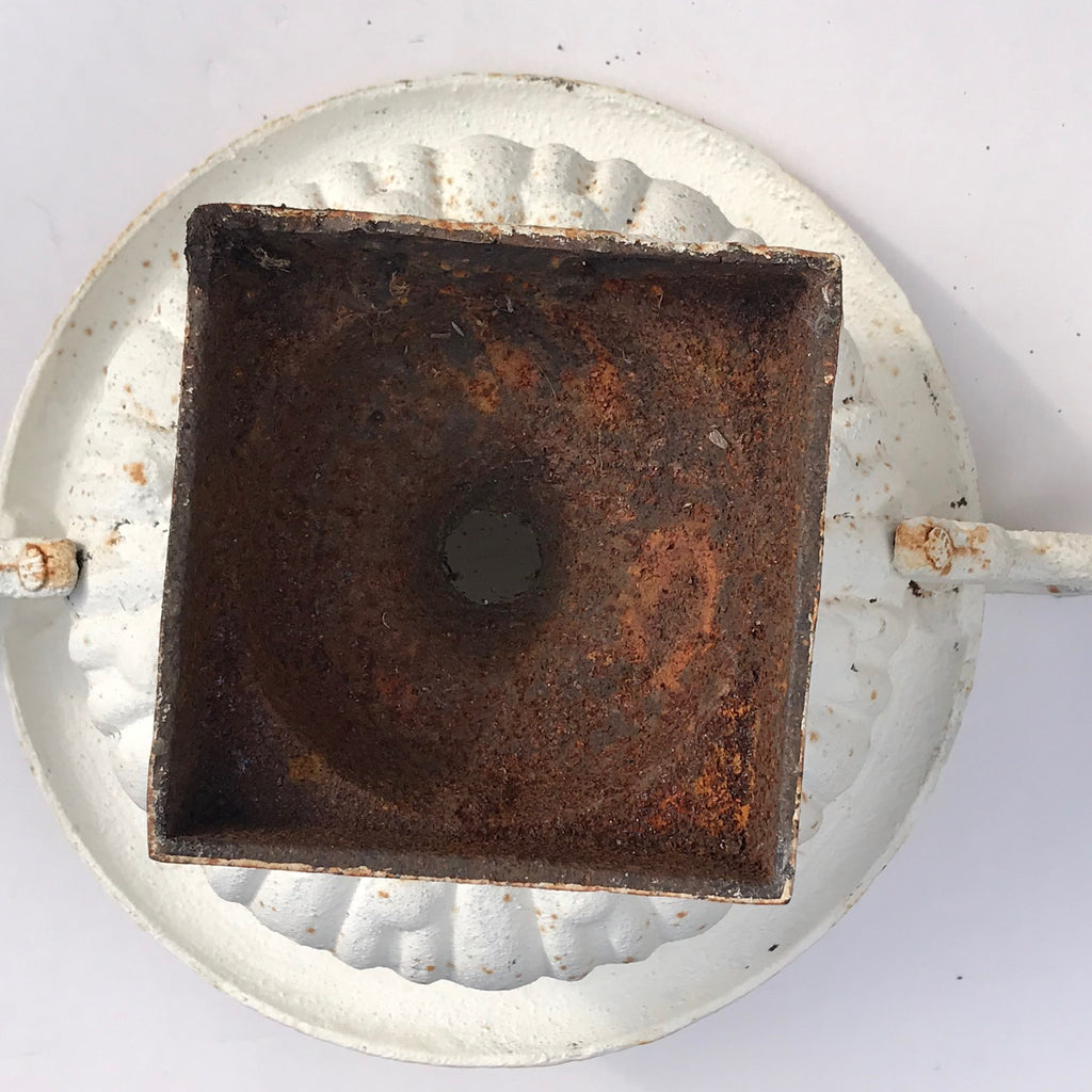 Pair of 19th Century Cast Iron Twin Handled Garden Urns - Detail View - 7