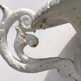 Pair of 19th Century Cast Iron Twin Handled Garden Urns - Detail View - 5