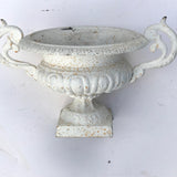 Pair of 19th Century Cast Iron Twin Handled Garden Urns - Main View - 3