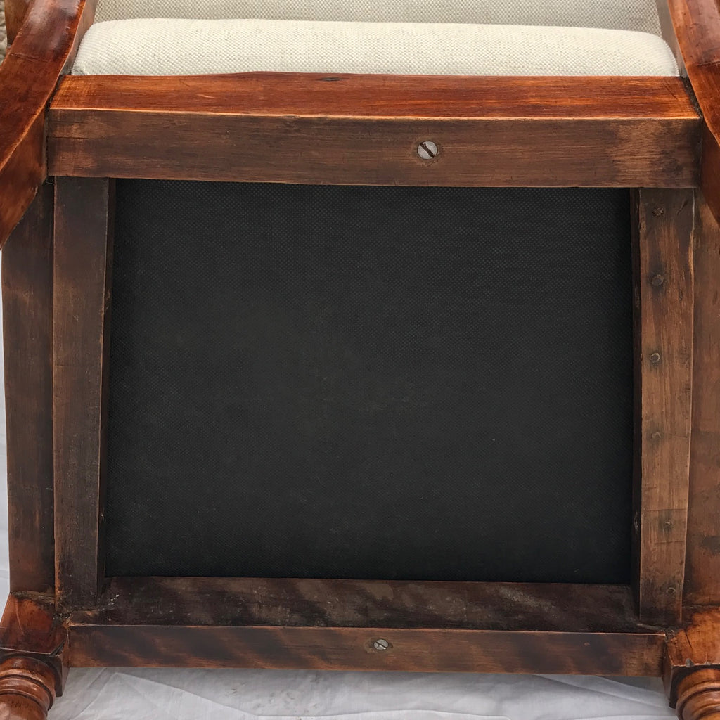 Set of 6 William IV Satin Birch Dining Chairs - Underside View - 8