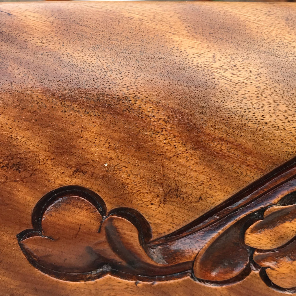 Set of 6 William IV Satin Birch Dining Chairs - Detail of Wood - 7