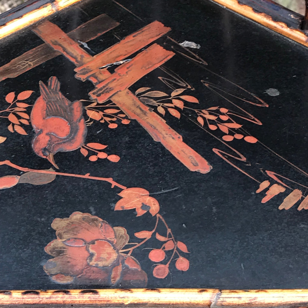 Victorian Bamboo Corner Stand - Shelf Detail View - 4