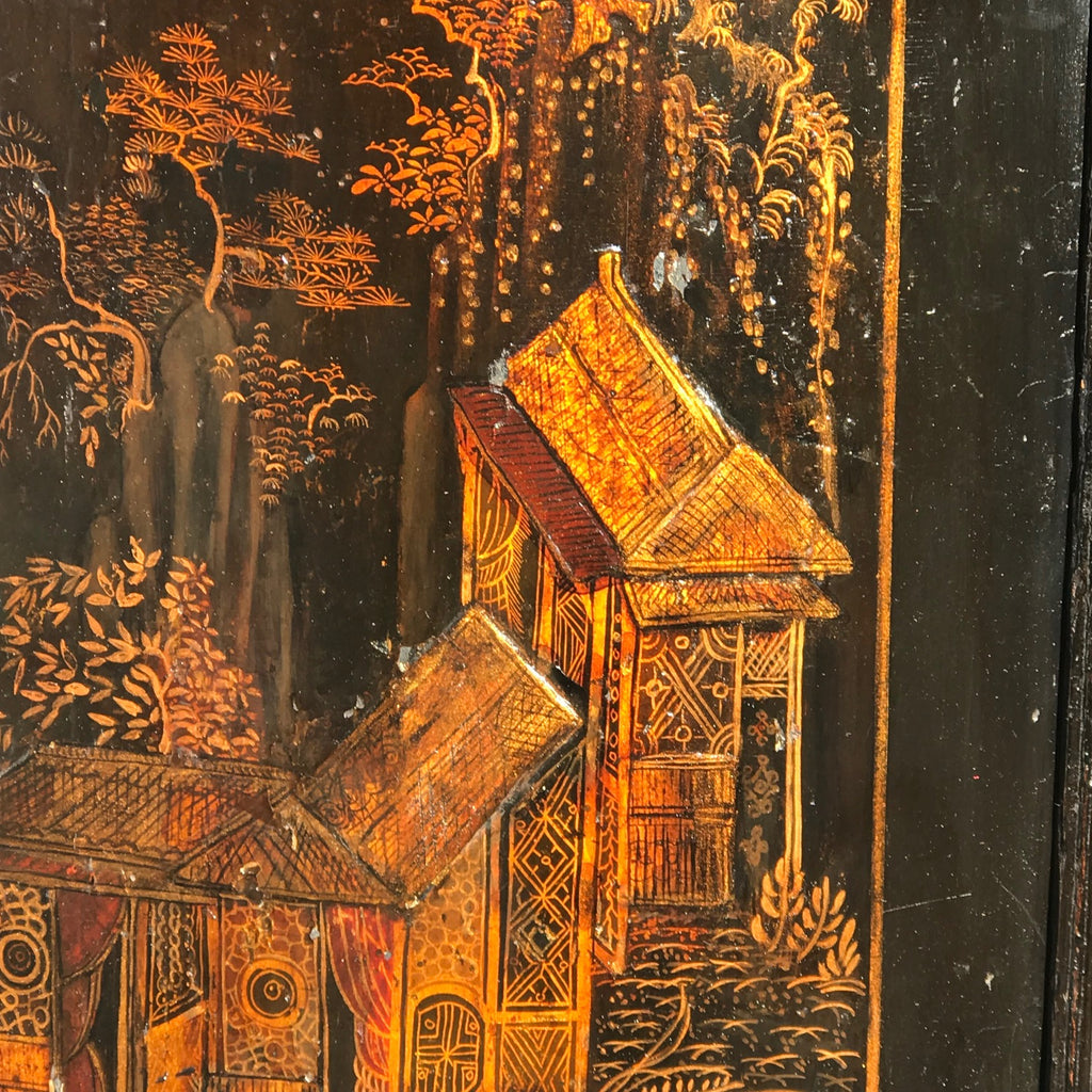 Georgian Chinoiserie Corner Cupboard - Detail View - 7