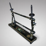 Victorian Japanned & Painted Embroidery Frame - Side View - 2