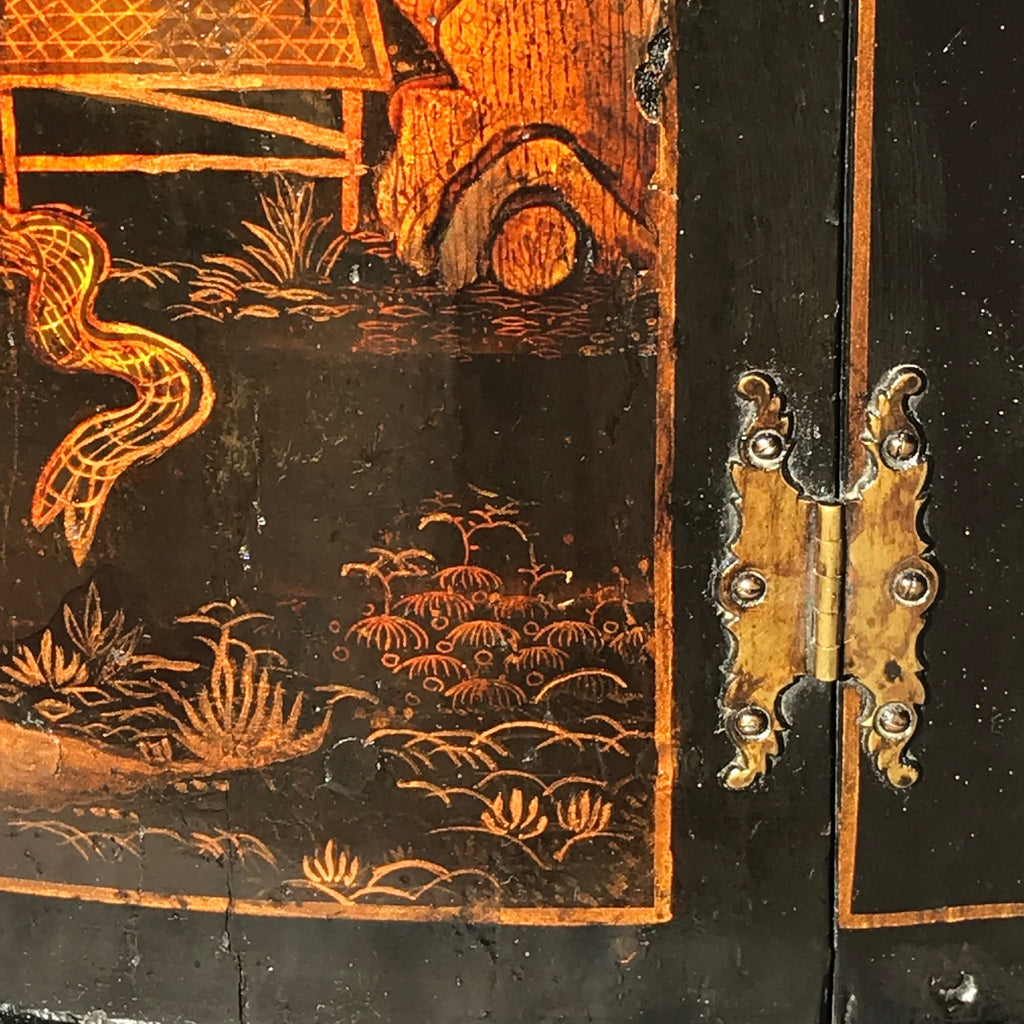 Georgian Chinoiserie Corner Cupboard - Detail View - 4
