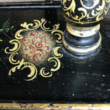 Victorian Japanned & Painted Embroidery Frame - Detail View - 5
