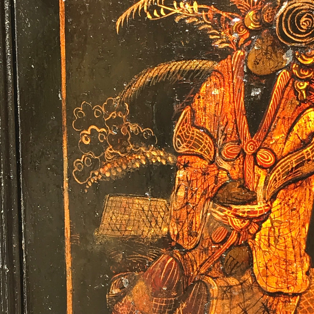 Georgian Chinoiserie Corner Cupboard - Detail View - 3