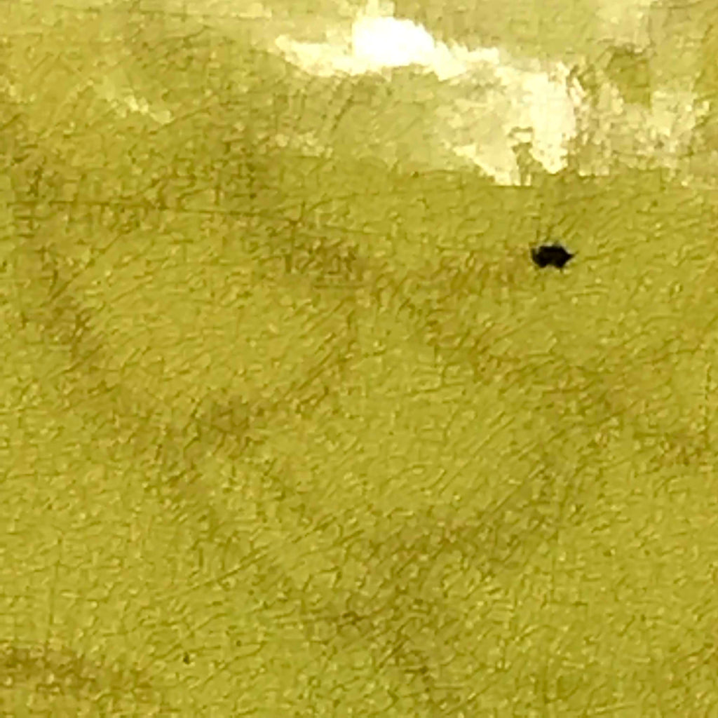 Enormous Yellow Chinese Ceramic Bottle Vase - Glaze Detail - 5