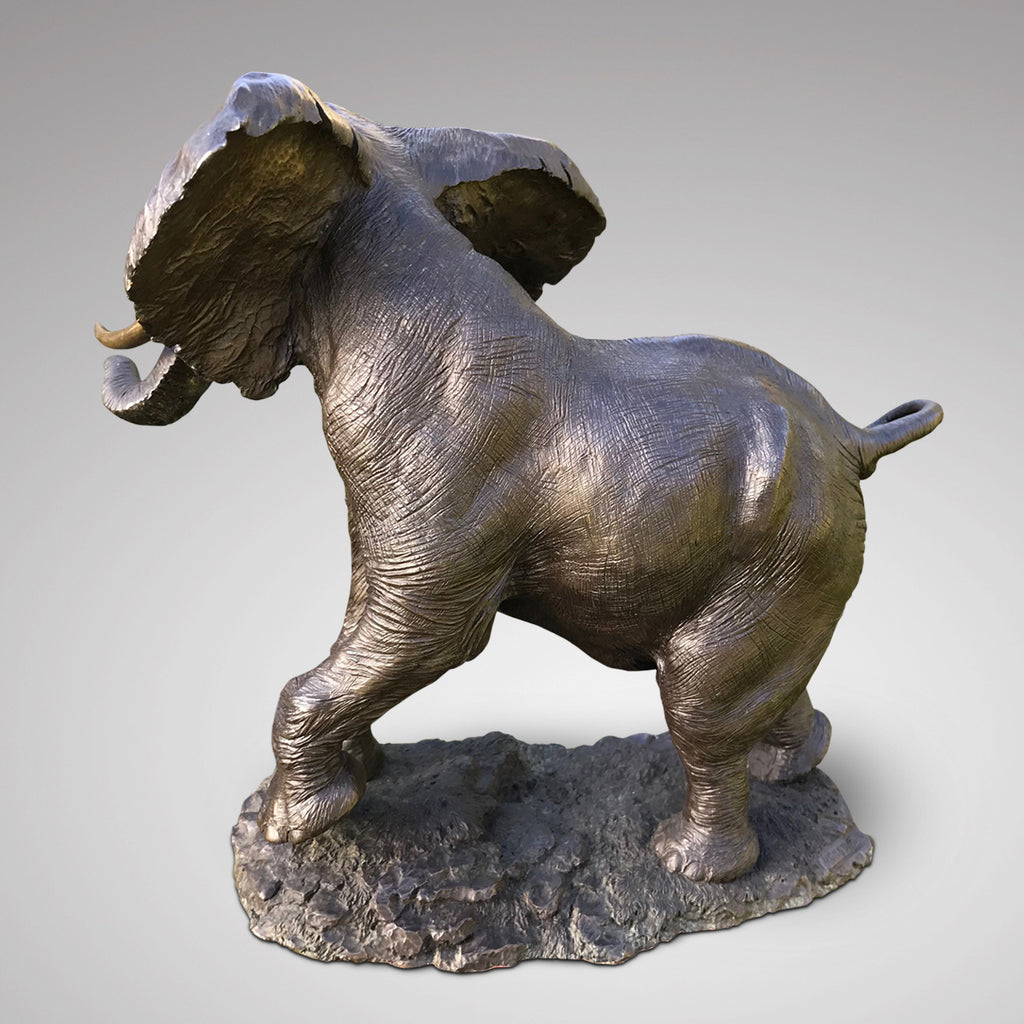 1930's Elephant Sculpture - Back View - 2