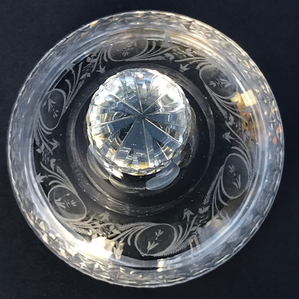 Large Pair of 19th Century Covered Glass Urns - View of Cover - 2