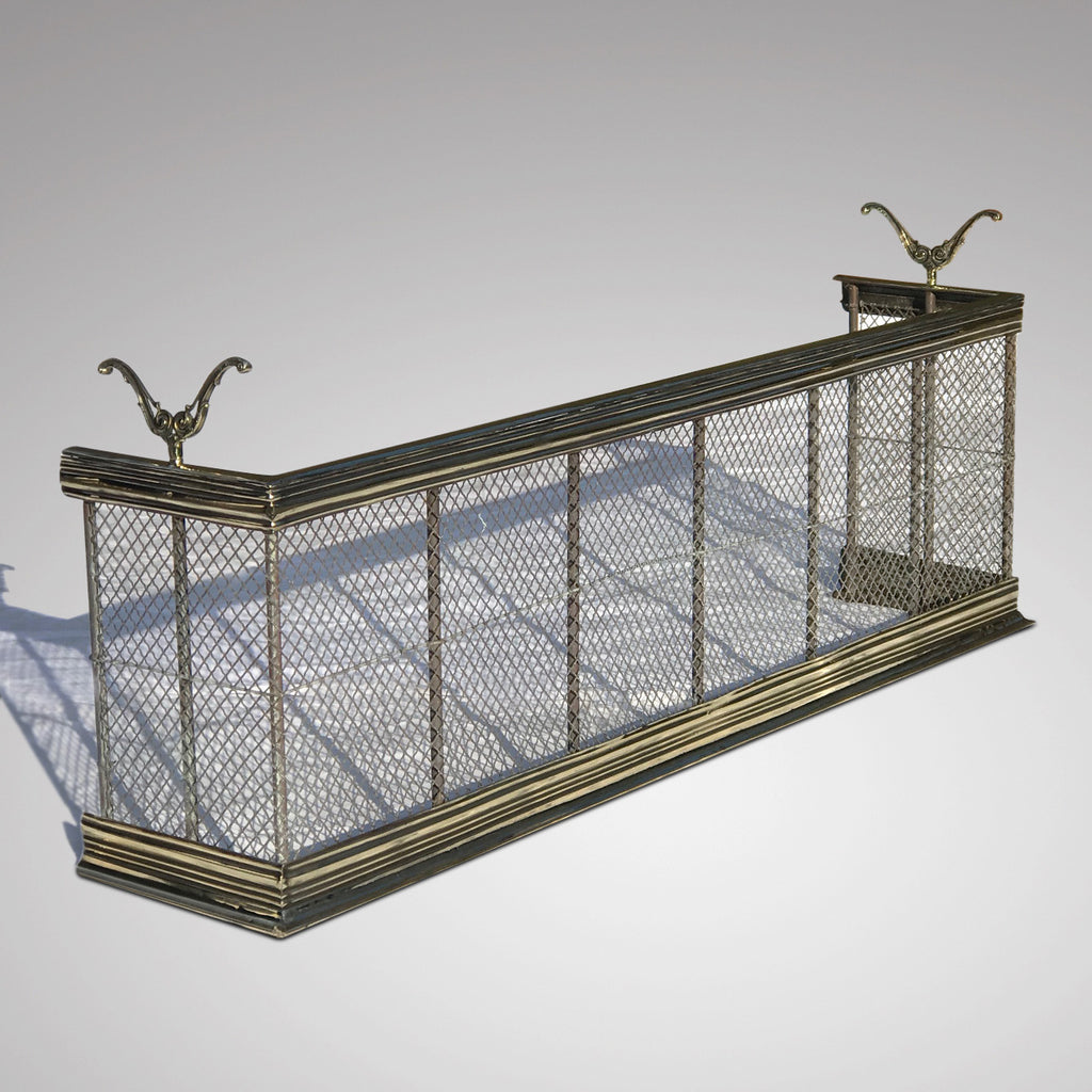 19th Century Fender Fire Guard with Brass Rails - Main View - 1
