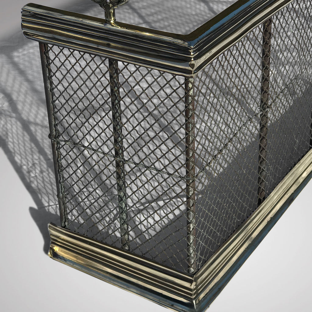 19th Century Fender Fire Guard with Brass Rails - Detail View - 3