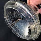 Pair of 19th Century Covered Glass Urns - View of Inside Edge of Cover - 6