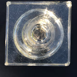 Pair of 19th Century Covered Glass Urns - View of Base - 7