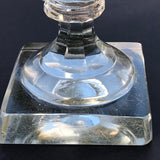 Pair of 19th Century Covered Glass Urns - View of Stem - 9