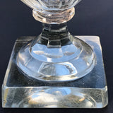 Pair of 19th Century Covered Glass Urns - View of Stem - 10