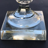 Large Pair of 19th Century Covered Glass Urns