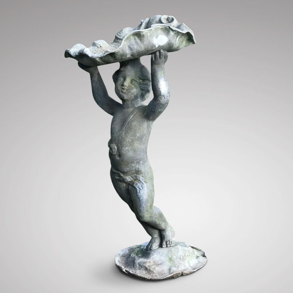 Victorian Lead Birdbath - Main View - 1
